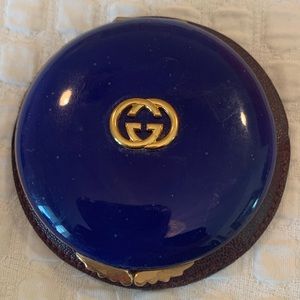 Gucci Blue Enamel Powder Compact